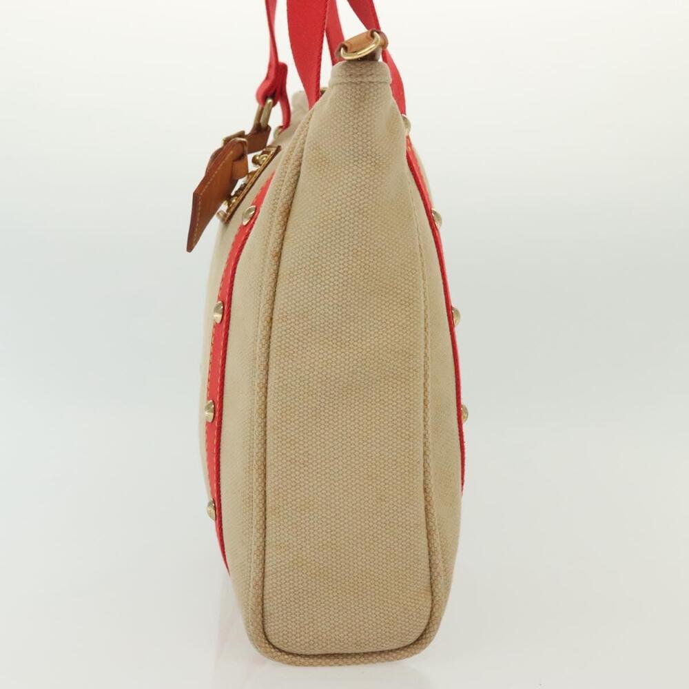 LOUIS VUITTON Antigua Cabas MM Tote Bag Beige Red M40035 - Picture 5 of 16